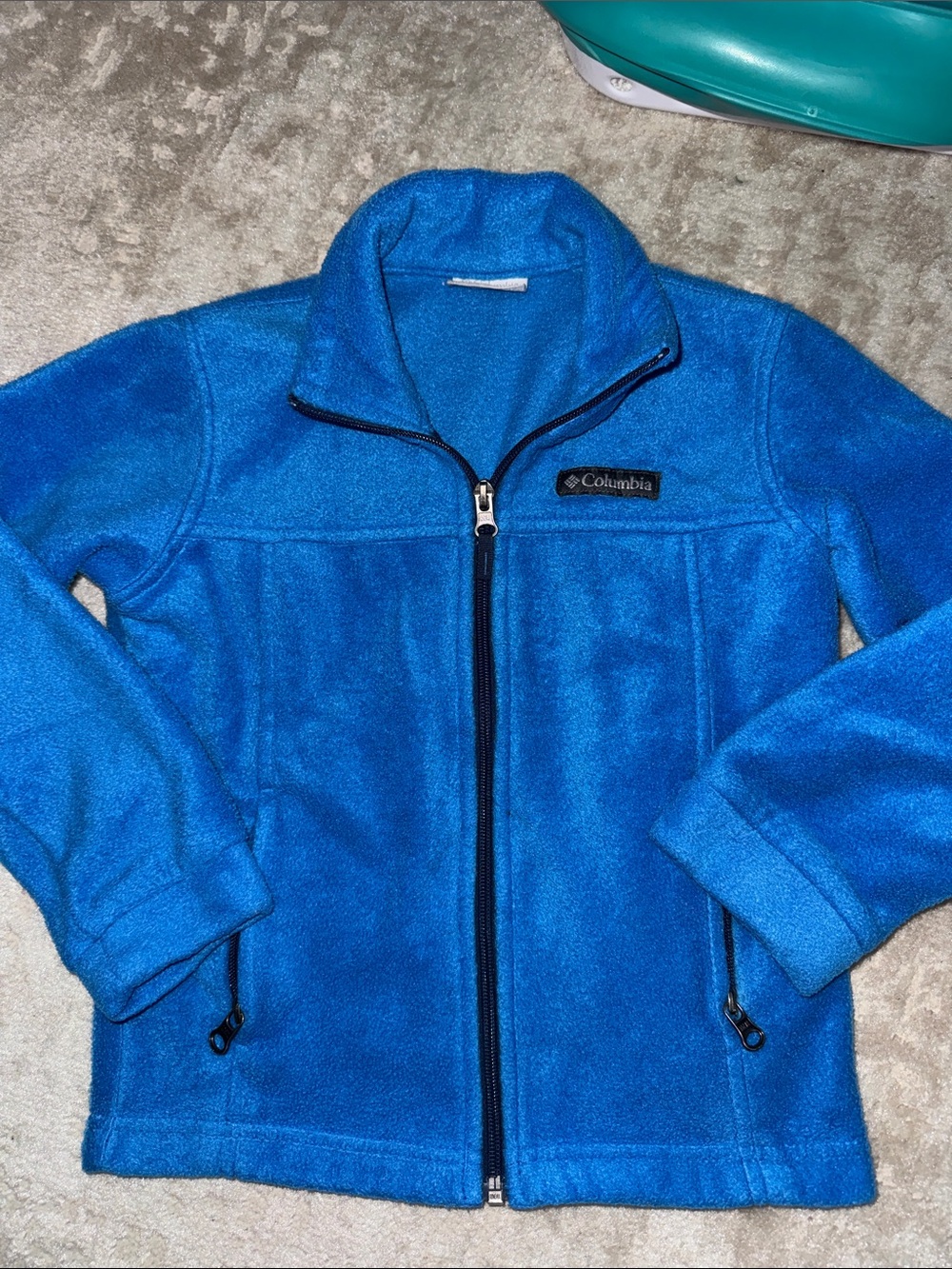 Columbia Royal Blue Zip-Up Fleece Jacket